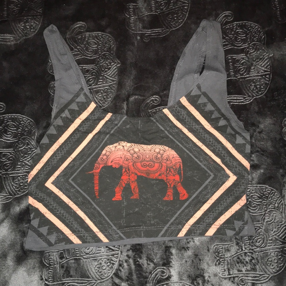 Urban outfitters elephant crop top